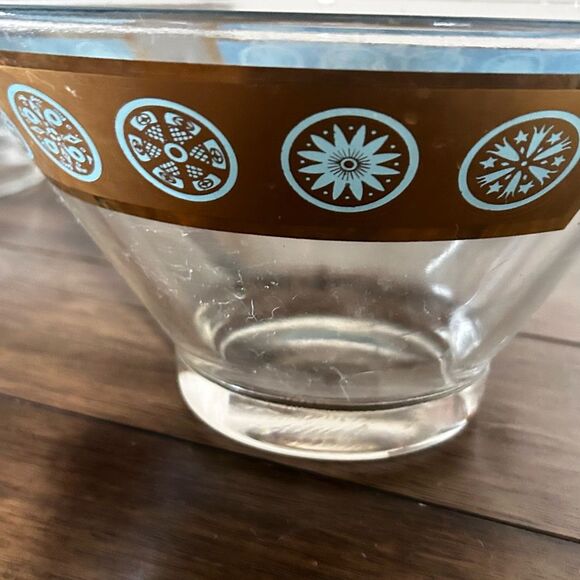 Vintage Culver Glass Chip Bowl – Mid Century Modern 1960s Retro Design - Picture 7 of 11
